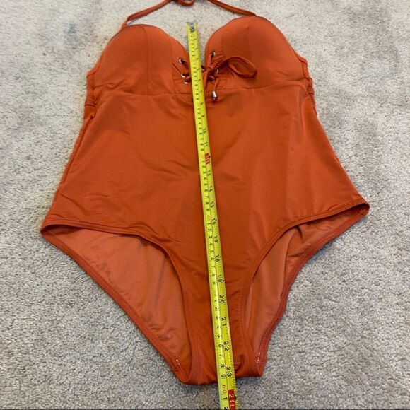 Niptuk Laceup one piece swimsuit burnt orange Sz CAN12/US10 - Picture 5 of 8